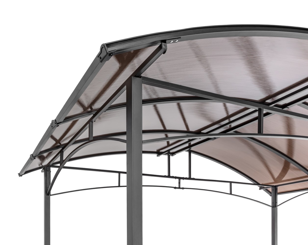 HC Home & Living Aluminium-Grillpavillon, ca. 165 x 275 x 235 cm - Anthrazit