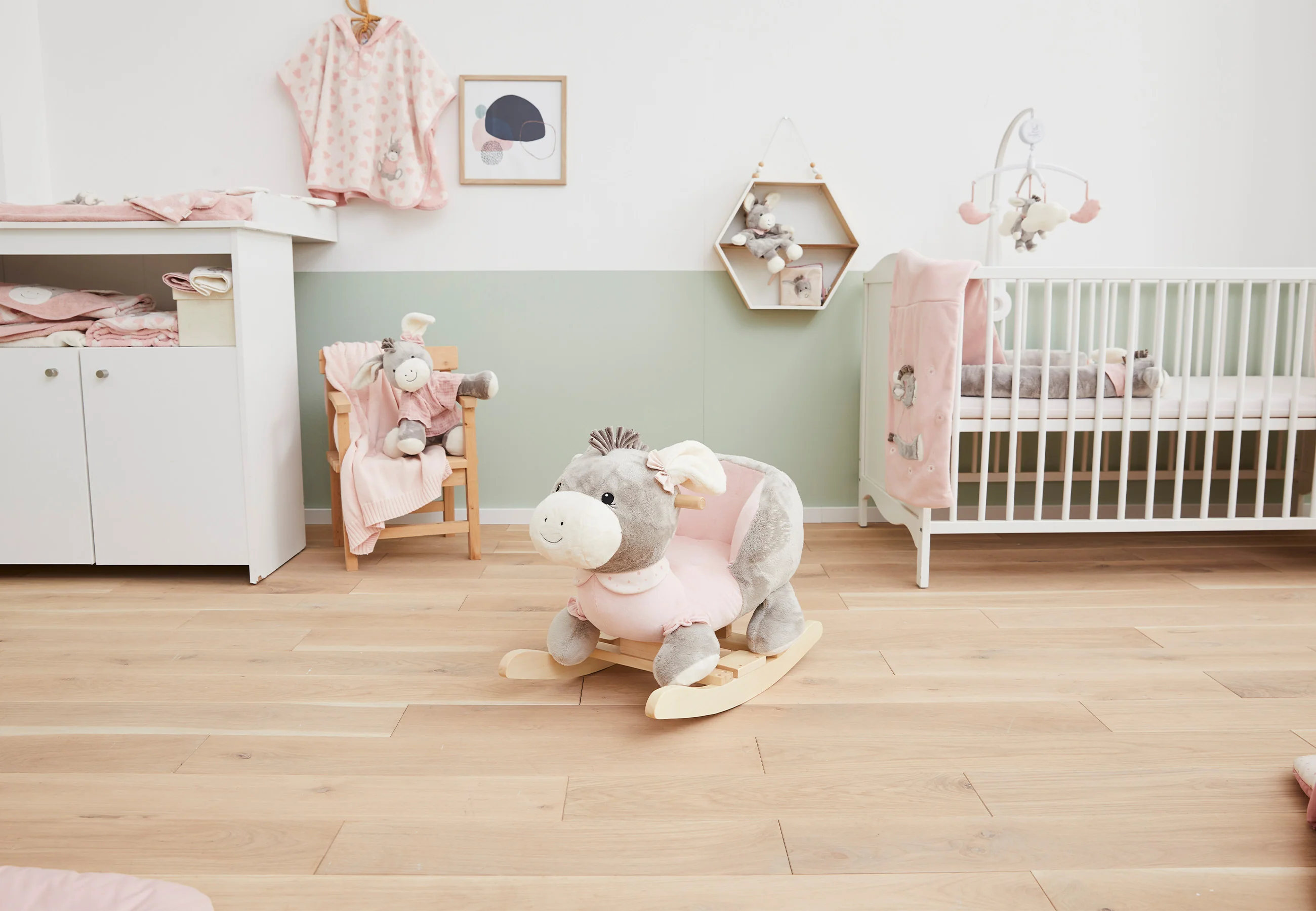 Mobile Esel Emmi Girl in rosa