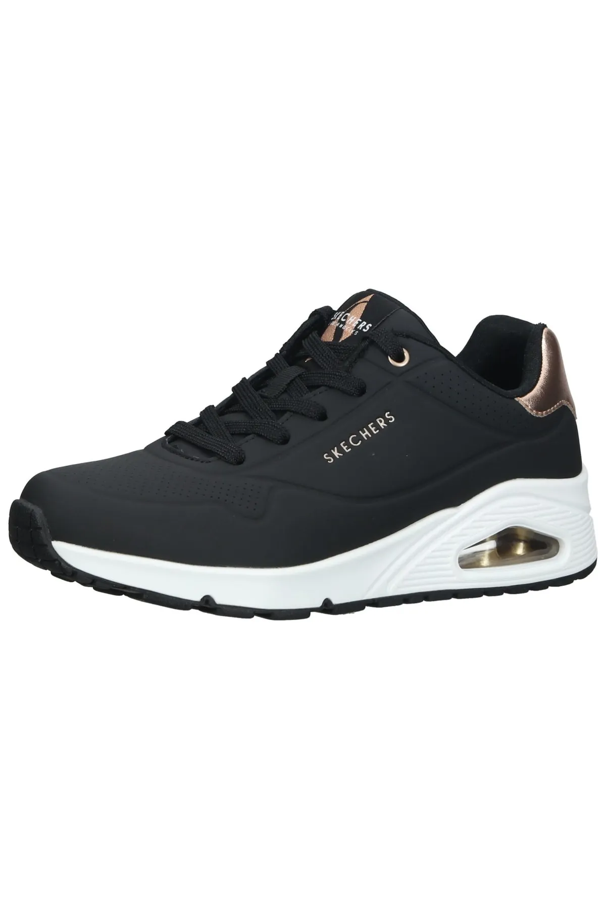 SKECHERS  Sneaker - Schwarz - Flacher Absatz