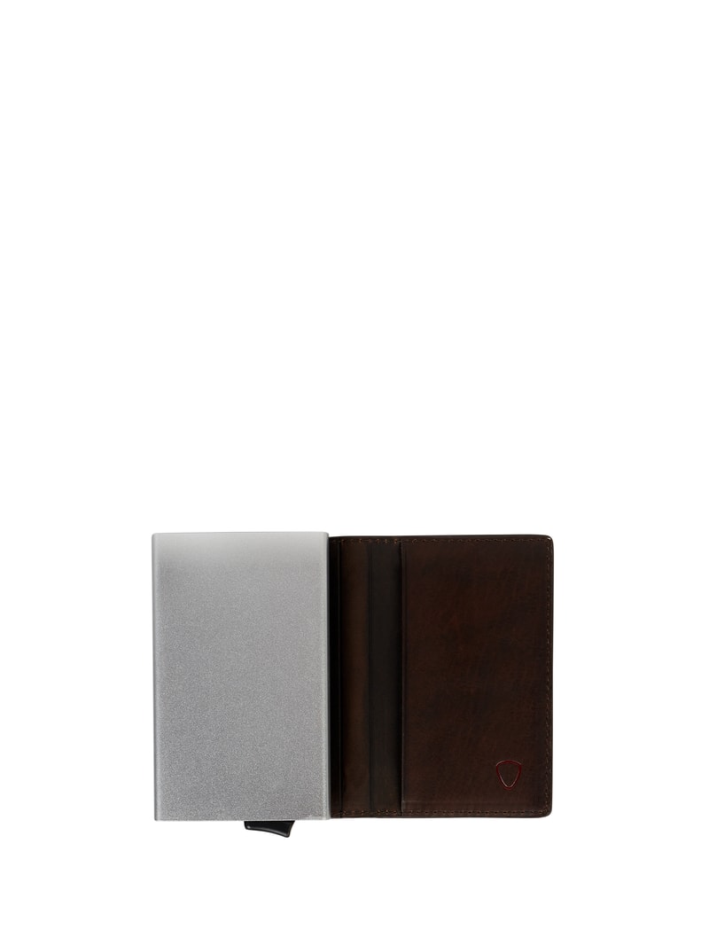 Kartenetui aus Leder Modell 'Camden c-one' in dunkelbraun