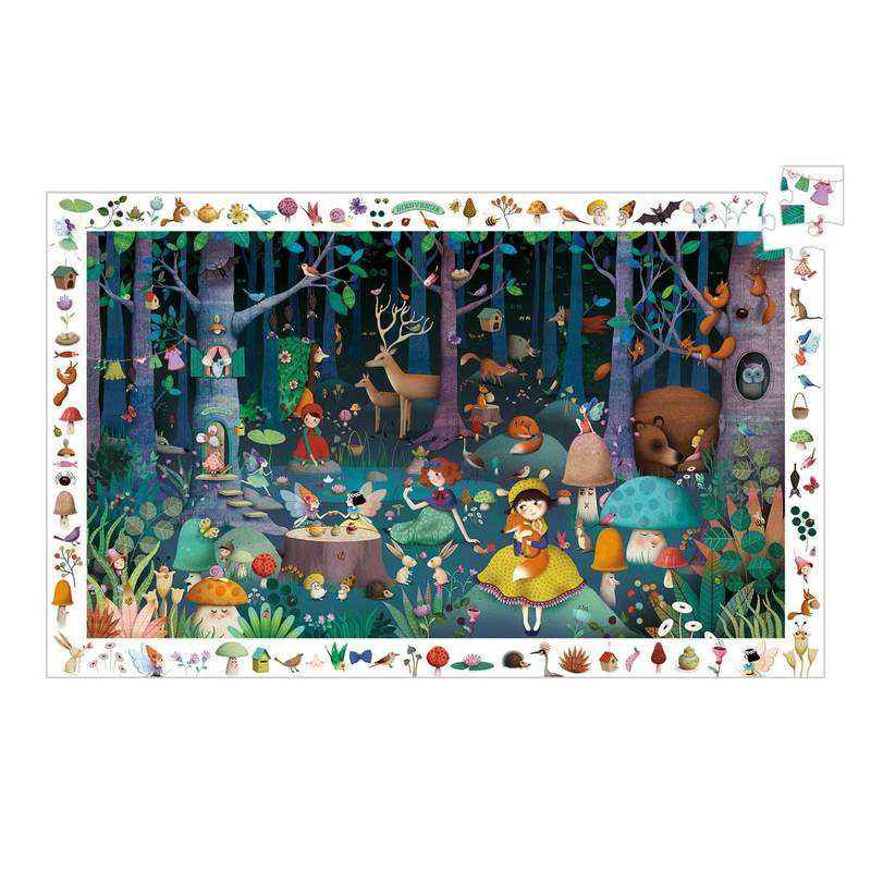 Puzzle observation La forêt enchantée 100 pièces Djeco