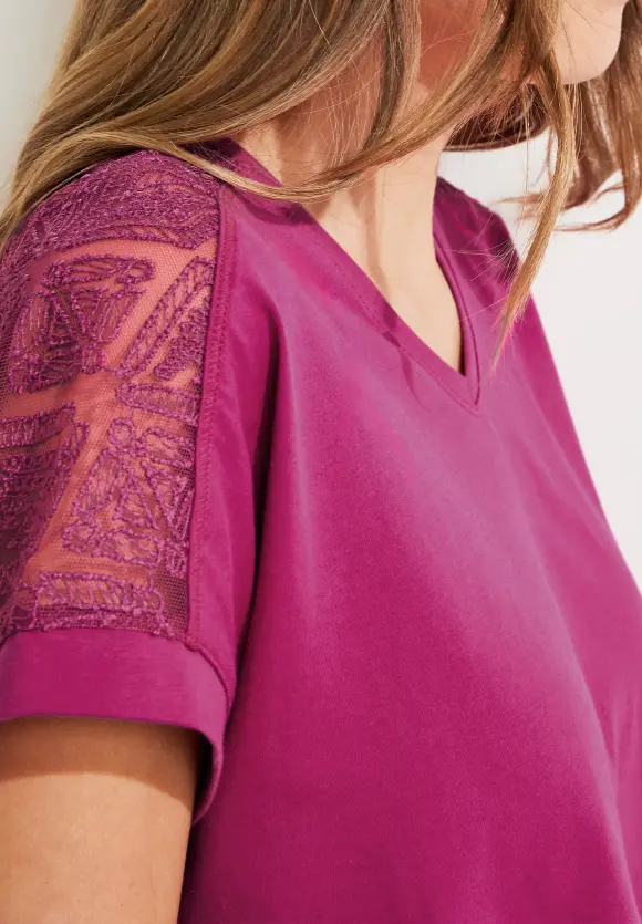 CECIL Spitzendetail Shirt
