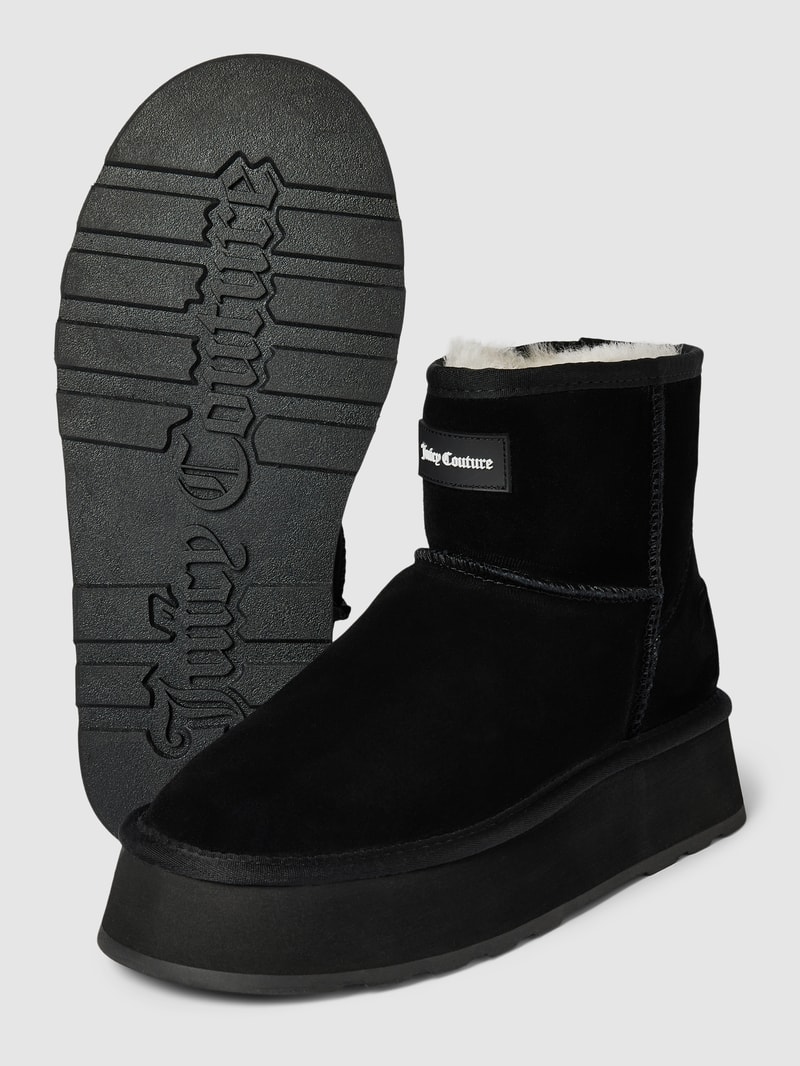 Boots aus echtem Leder Modell 'MANDY' in schwarz