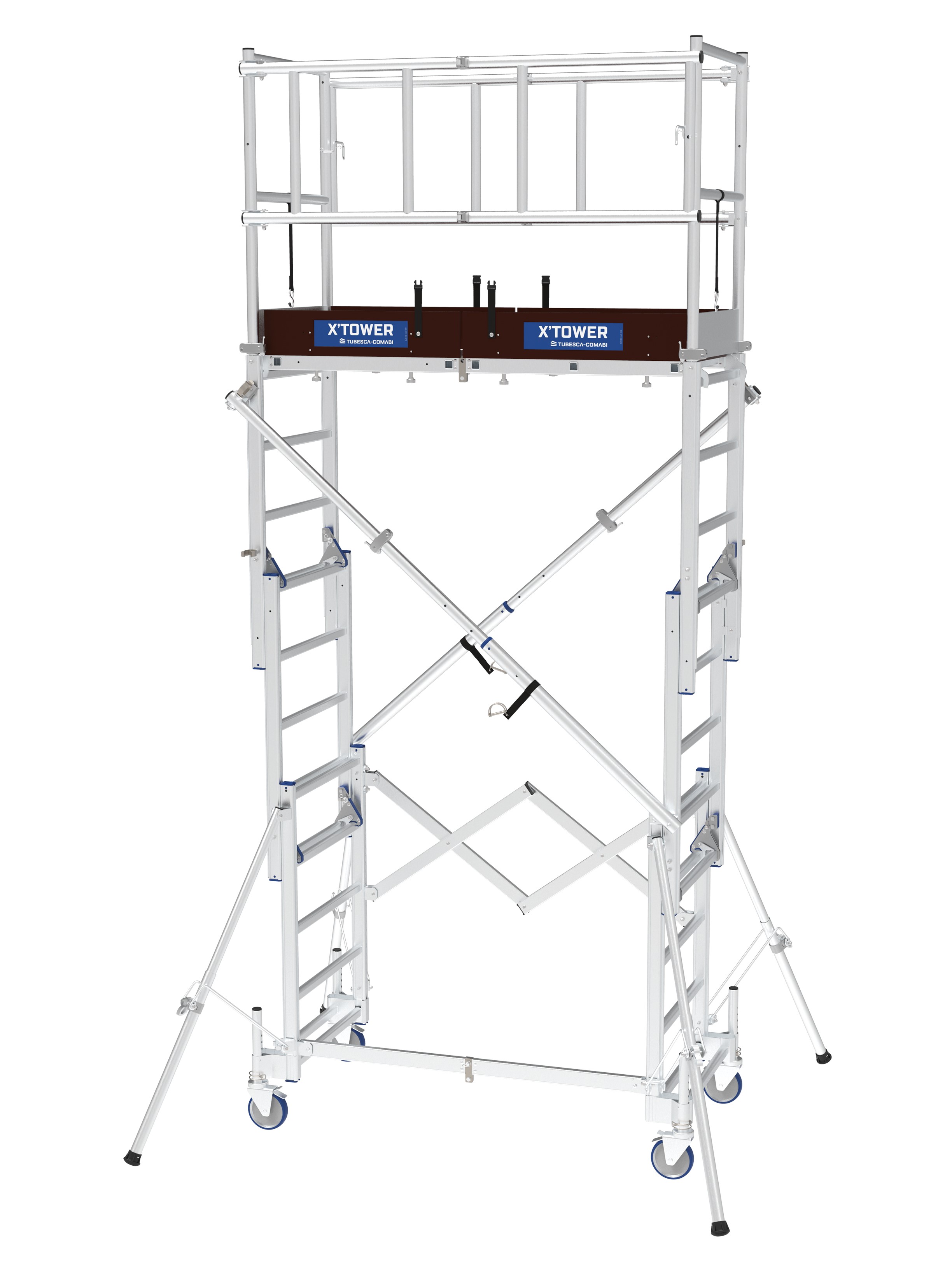 Мали Џамбо 4022405530 X'Tower покретна скела 0,92 x 1,41 платформа/радна висина 2,8/4,8м