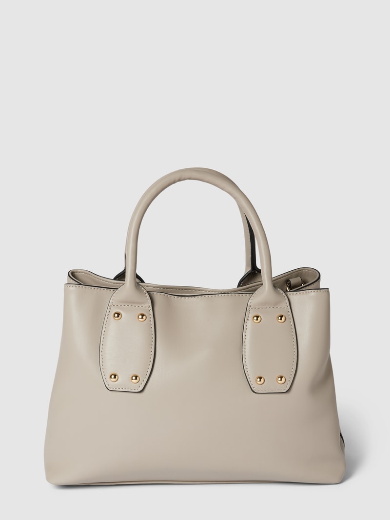 Handtasche in Leder-Optik Modell 'CHAMONIX' in hellgrau