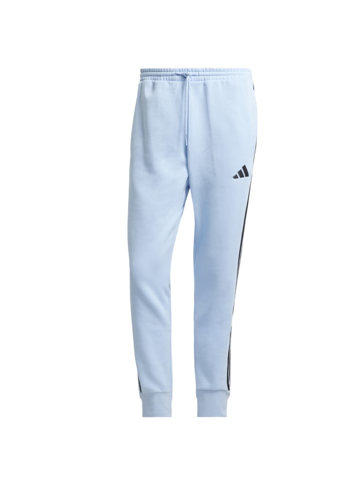 adidas Jogginghose Herren im 3 Streifen Design in Hellblau günstig kaufen