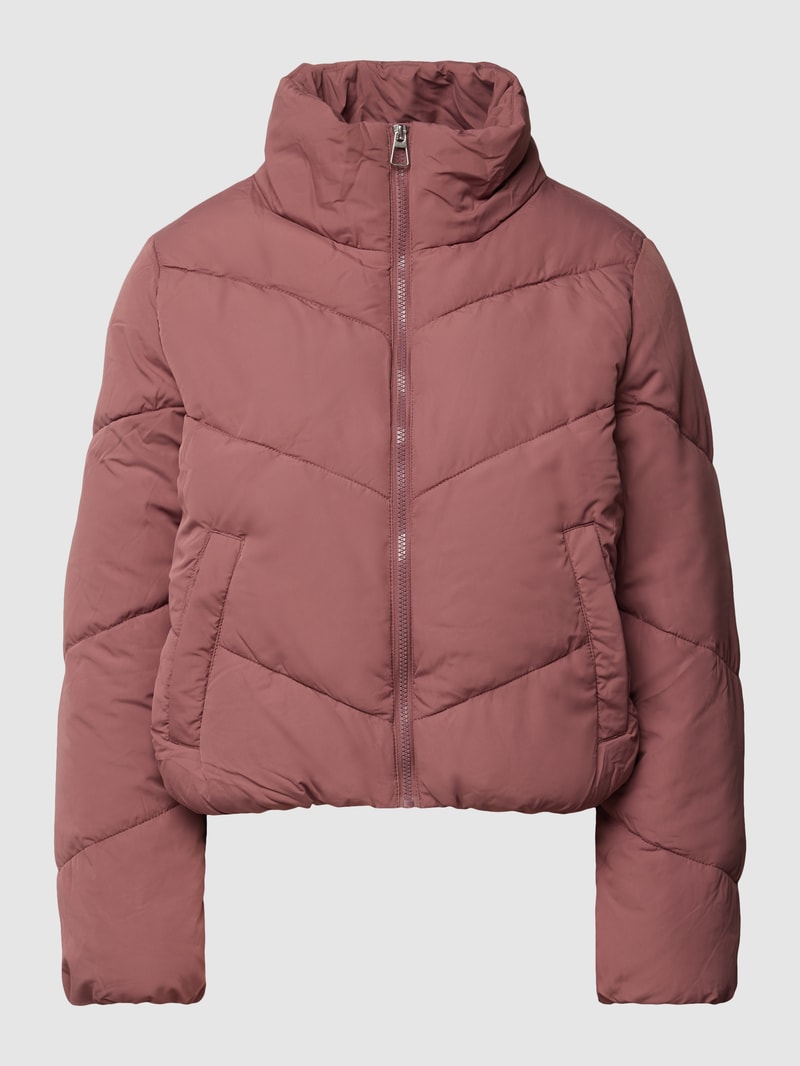 Steppjacke mit Stehkragen Modell 'MAGGI' in aubergine