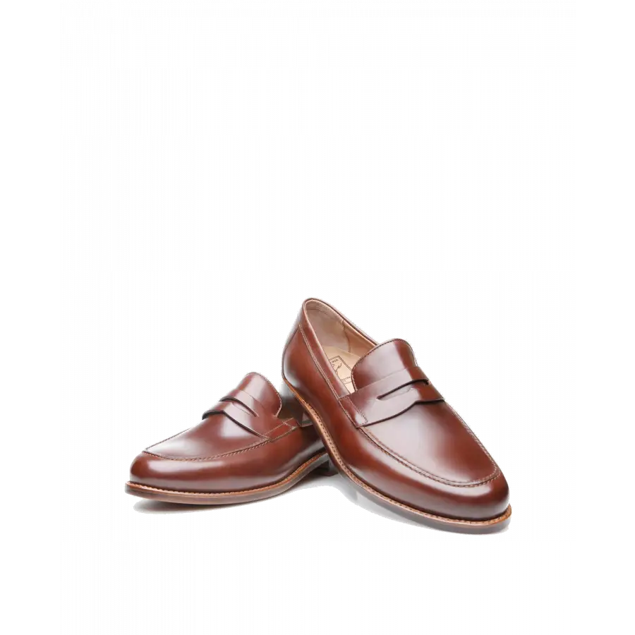 Heinrich Dinkelacker - Loafer WIEN PLAIN AC Antikcalf - braun