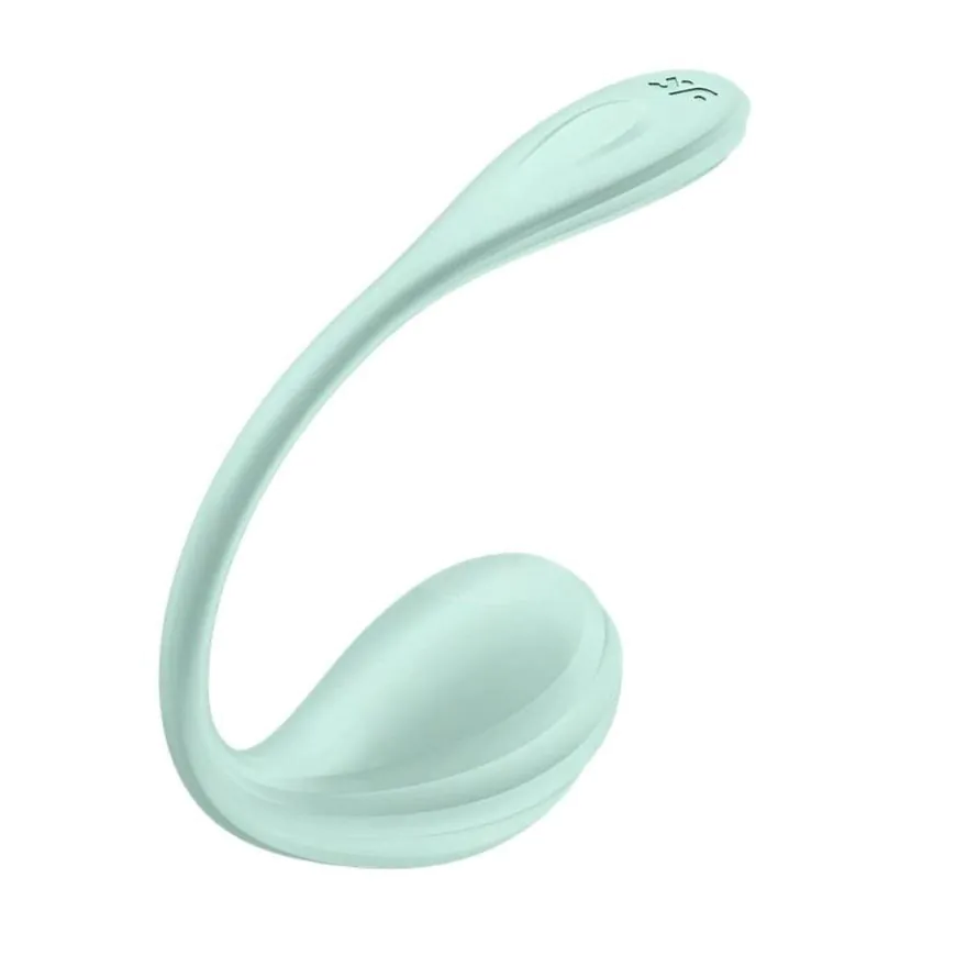 Satisfyer Smooth Petal mint vibrerend ei