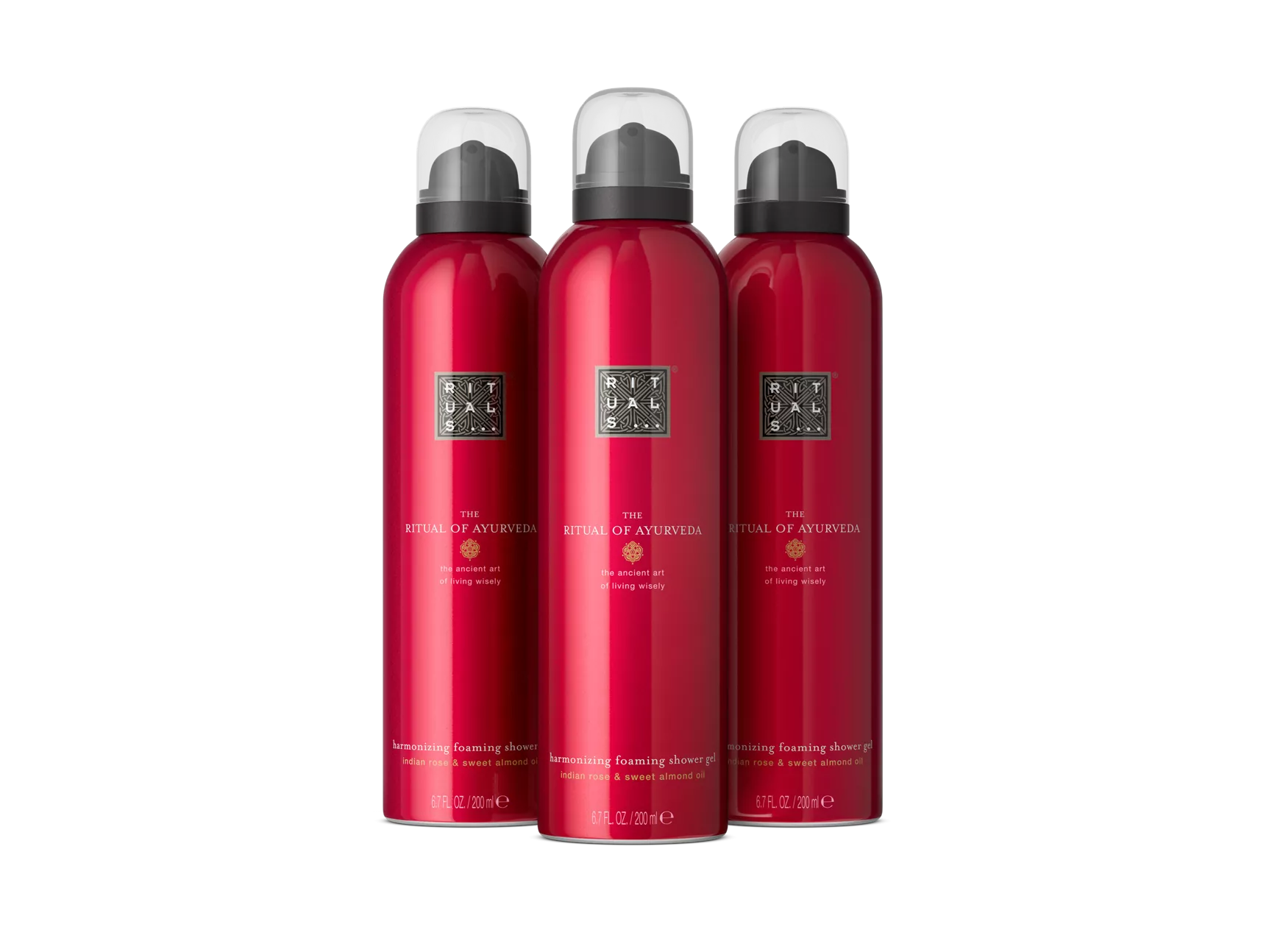 Pack économique de mousse de douche ayurvédique