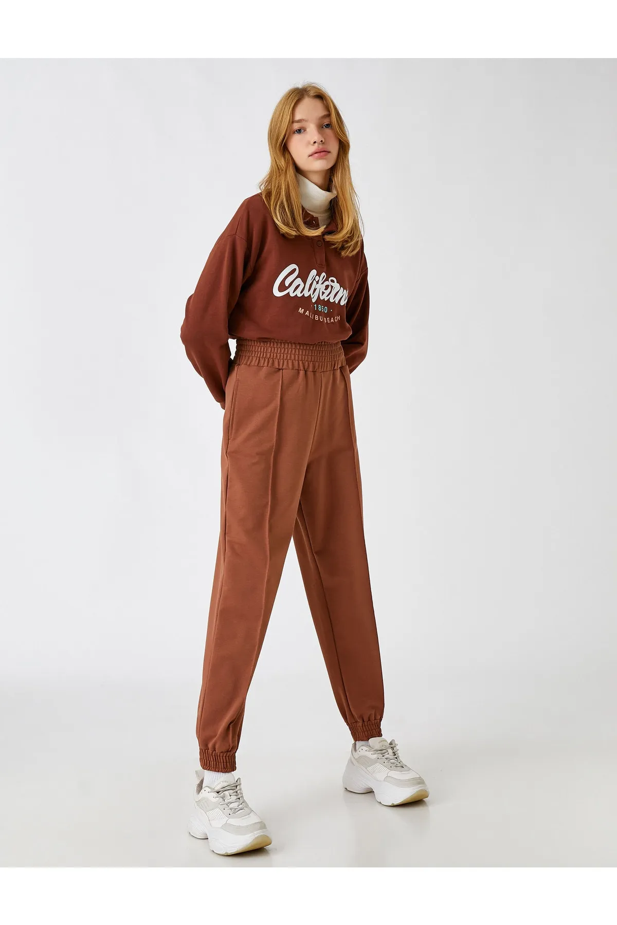 Koton  Jogger-Jogginghose mit hoher Taille