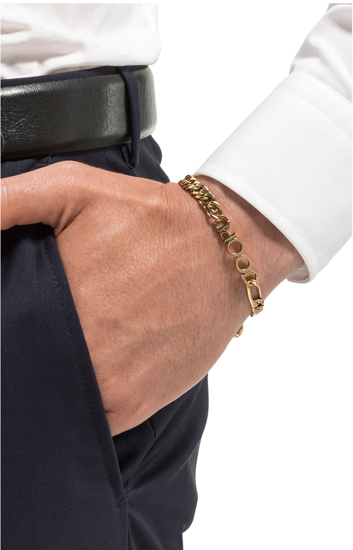 Panzer-Armband in Gold