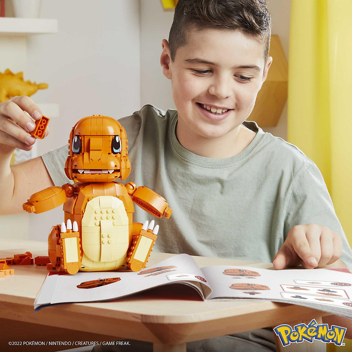 Mega Construx Pokémon Jumbo Glumanda Collector Figur (beweglich), Bauset