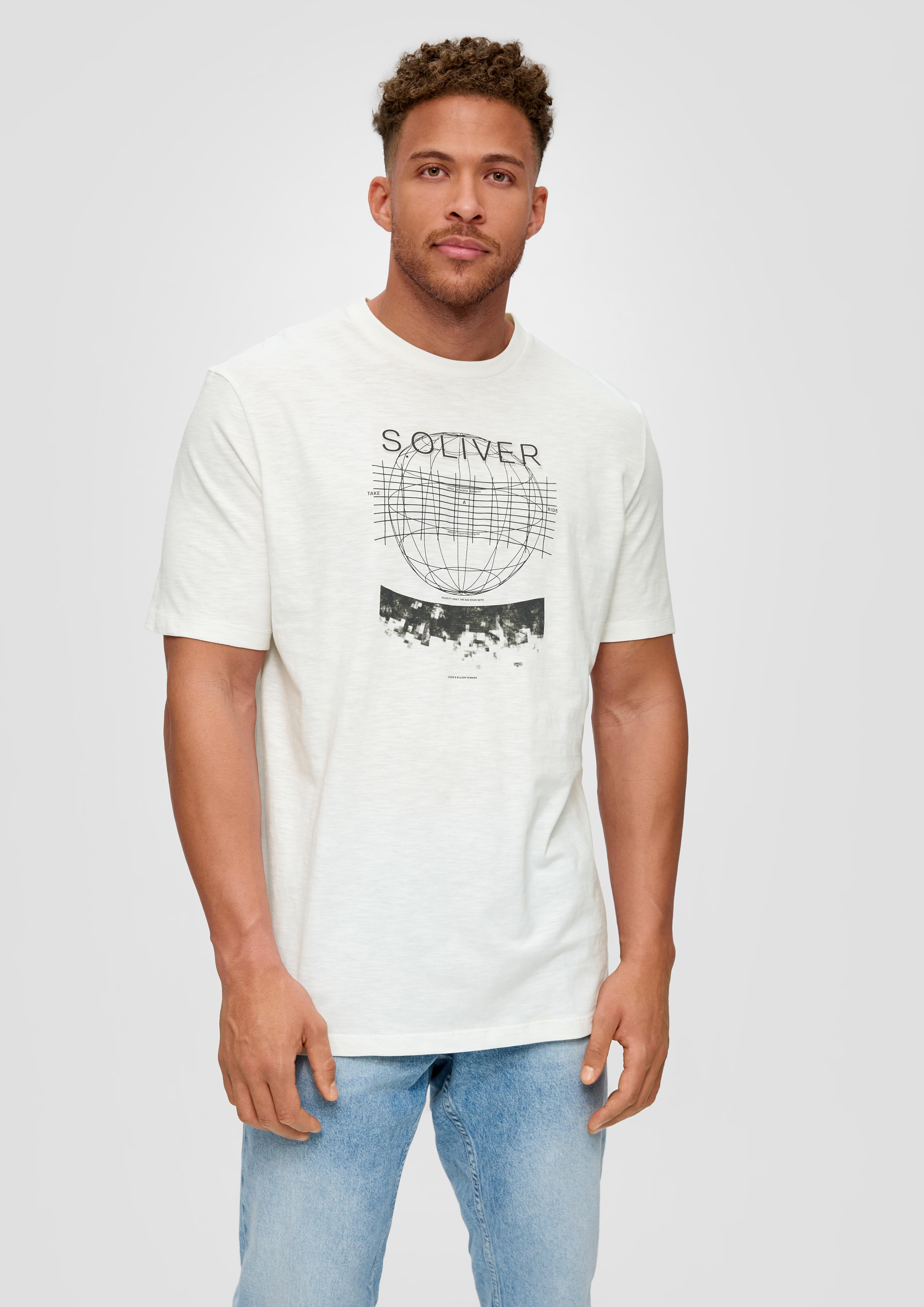 T-Shirt mit Frontprint  2139753-01D1