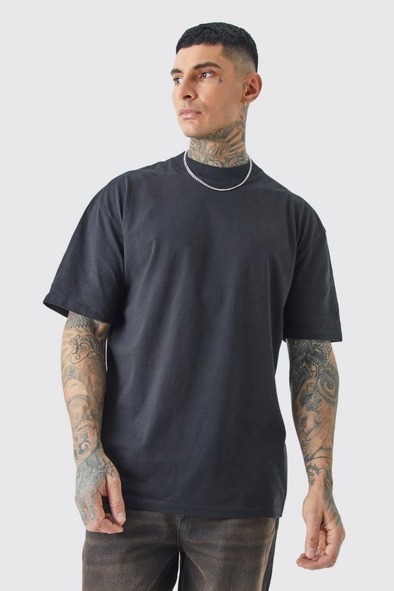 Tall Oversize T-Shirt mit Renaissance Print