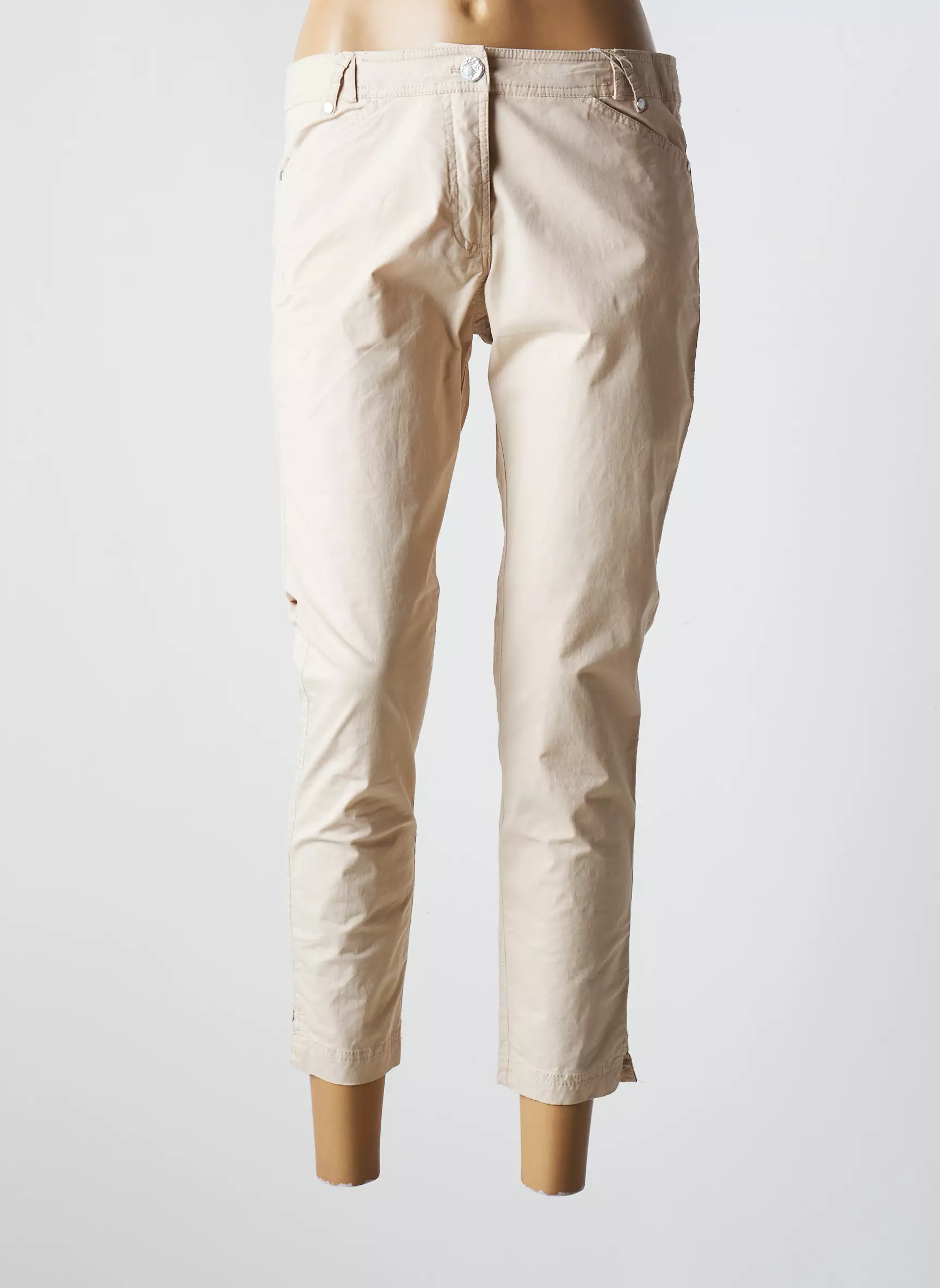 El Internationale Pantalon7 8 Femme couleur beige
