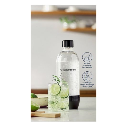 Sticlă SODASTREAM de 1 litru, potrivită pentru mașina de spălat vase