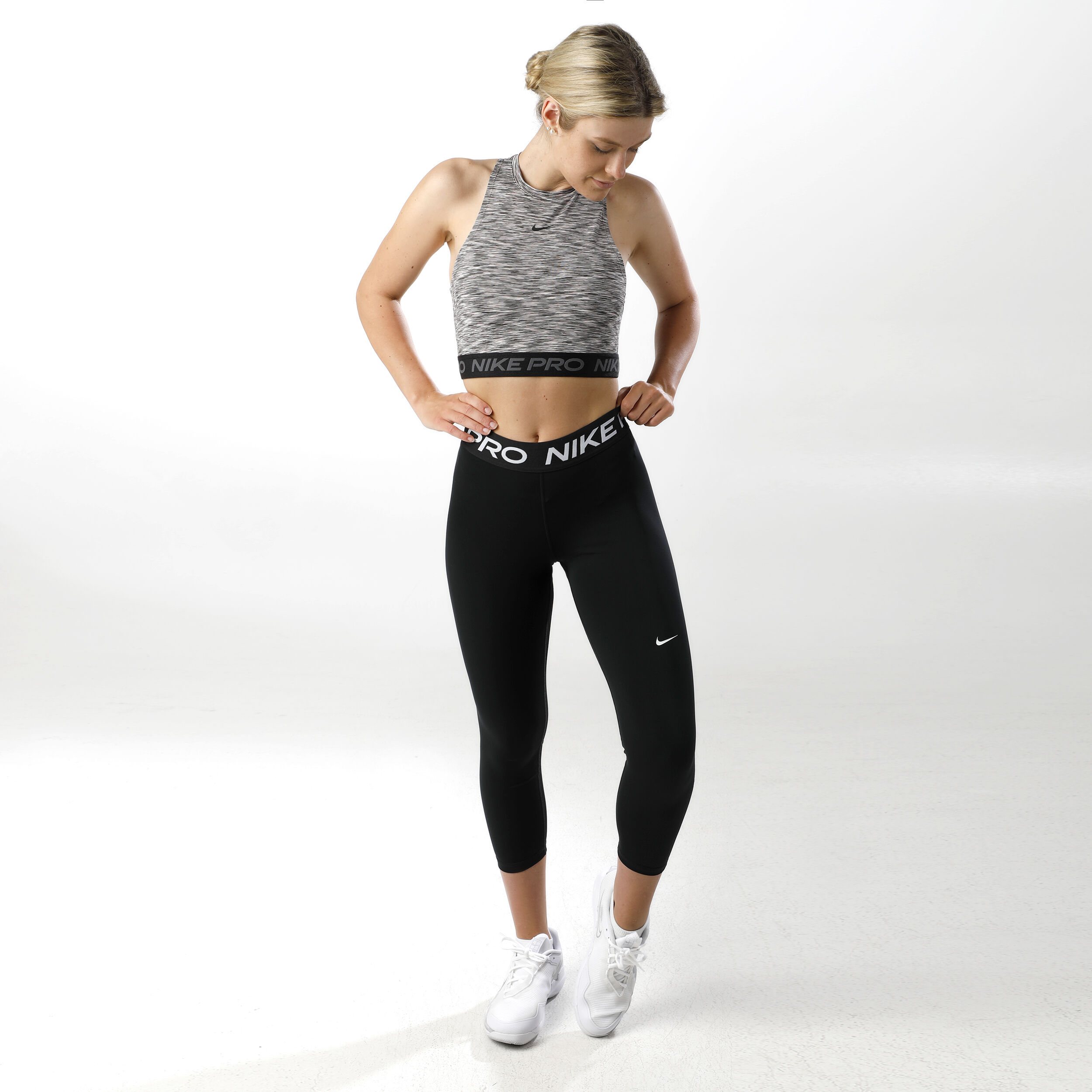 Pro 365 3/4 Tight Damen - Schwarz, Weiß