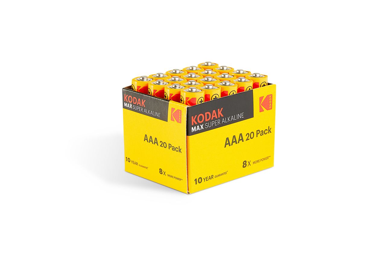 Kodak Kodak MAX Alkaline-Batterien - AAA 20er-Pack