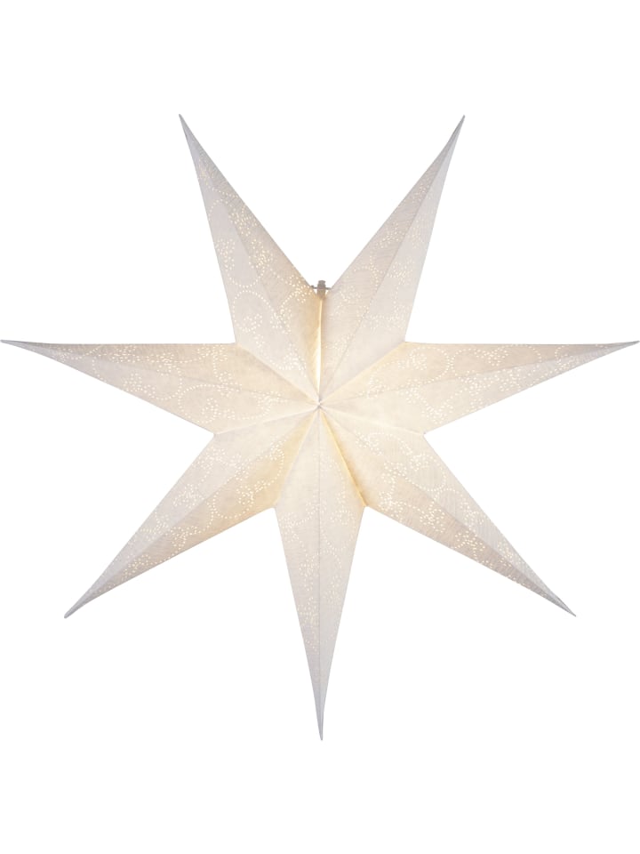 STAR Trading Papierstern 'Decorus', handgeschöpftes Papier, weiß, Ø 63cm günstig kaufen onesize