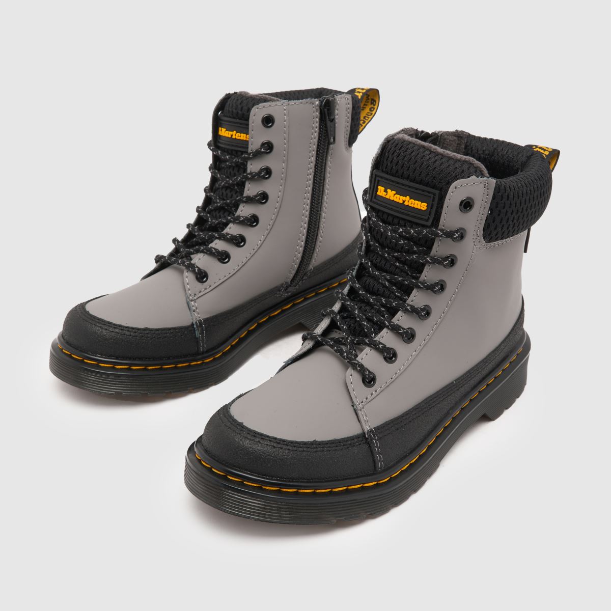 Dr Martens ljusgrå 1460 krage Junior stövlar