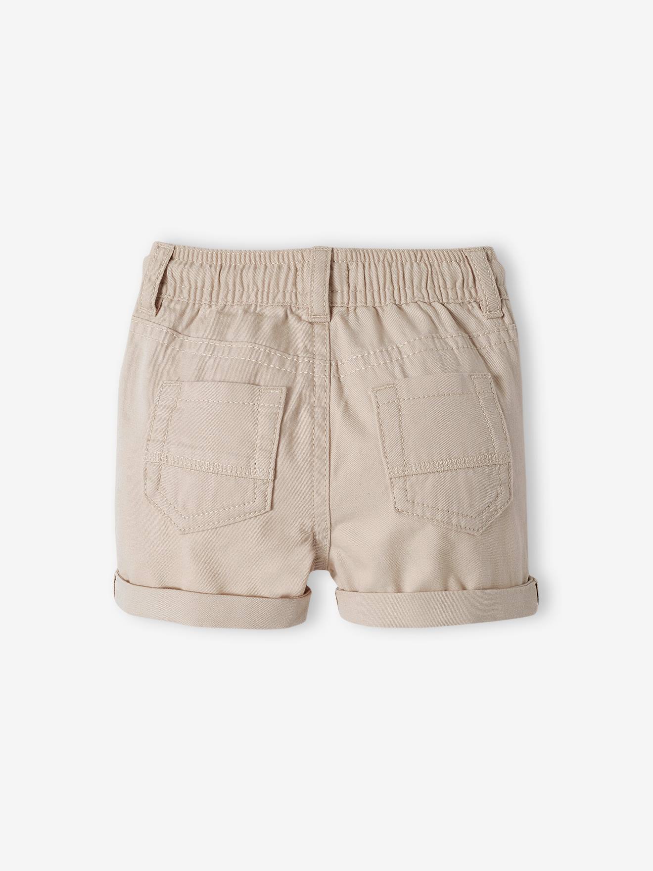 Vertbaudet Jungen Baby Shorts mit Dehnbund Oeko-Tex - camelfarben