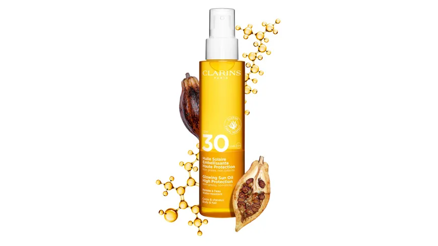 CLARINS Verschönerndes Sonnenschutz-Öl für Körper & Haare SPF 30 150 ml