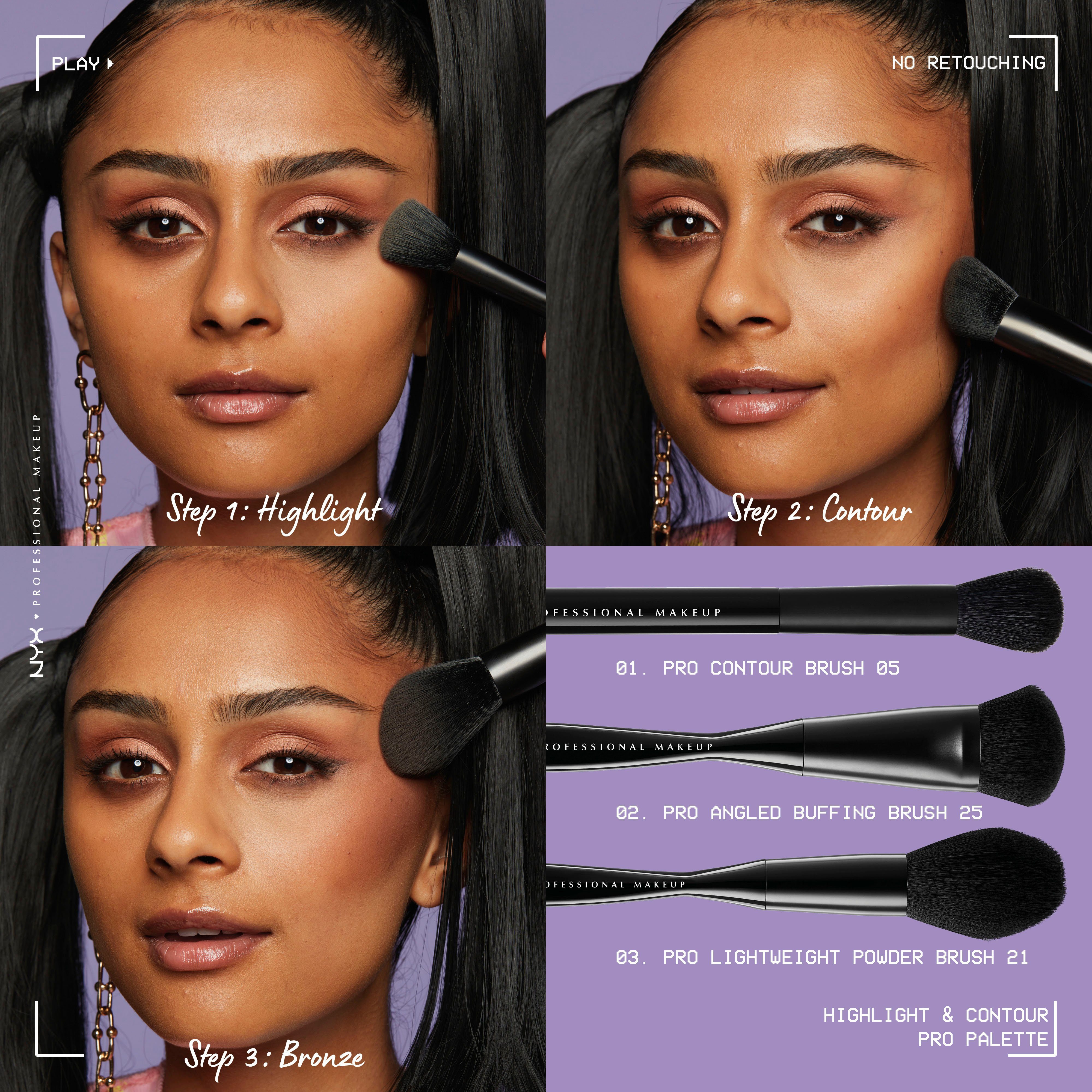 NYX Highlighter NYX Professional Makeup Highlight & Contour Pro Palette