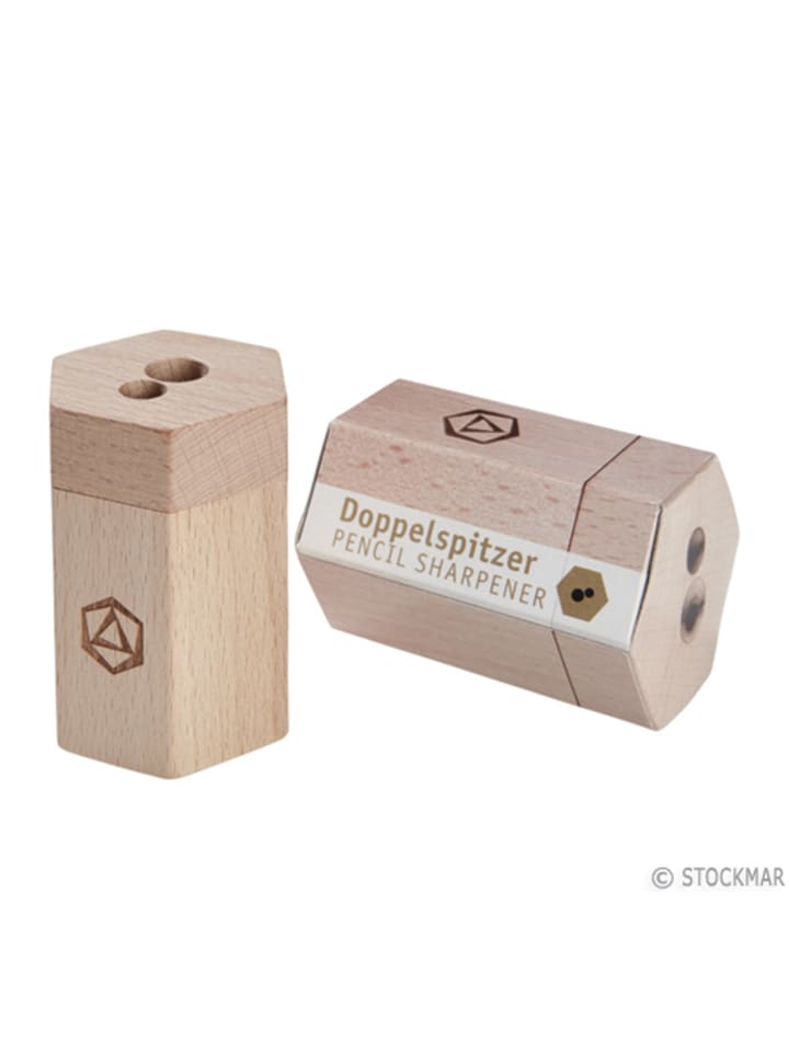 Stockmar Doppelanspitzer Holzdose in natur günstig kaufen onesize