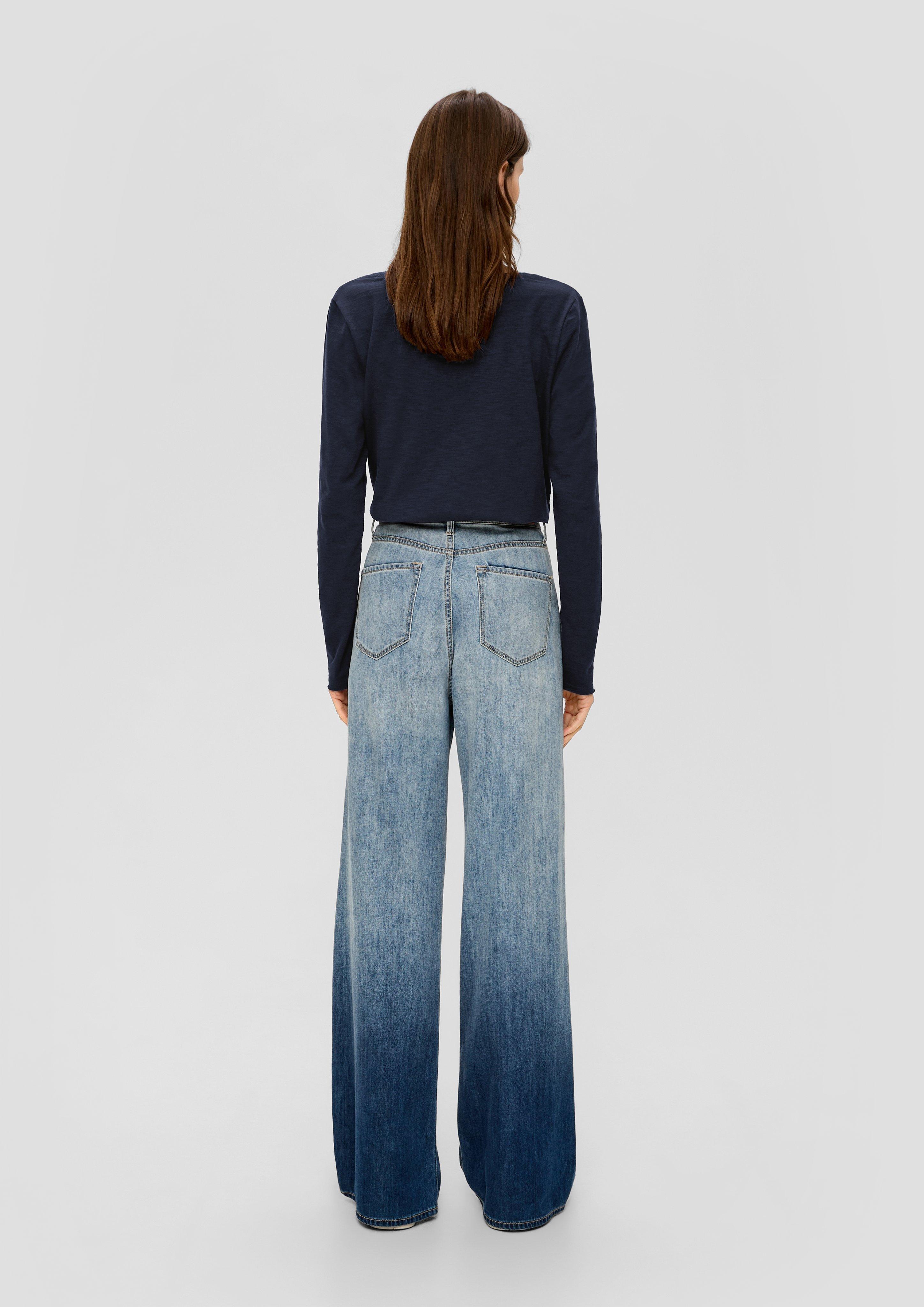 Gestreiftes Longsleeve mit Rollsaum  2135958-5959