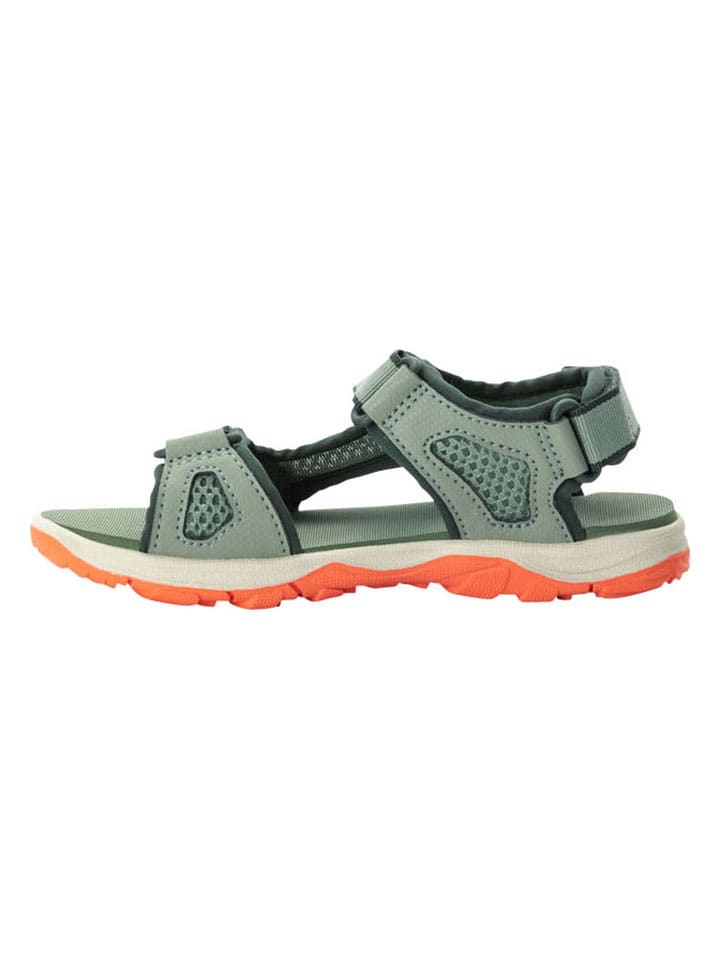 Jack Wolfskin Sandalen in Grün/Orange günstig kaufen