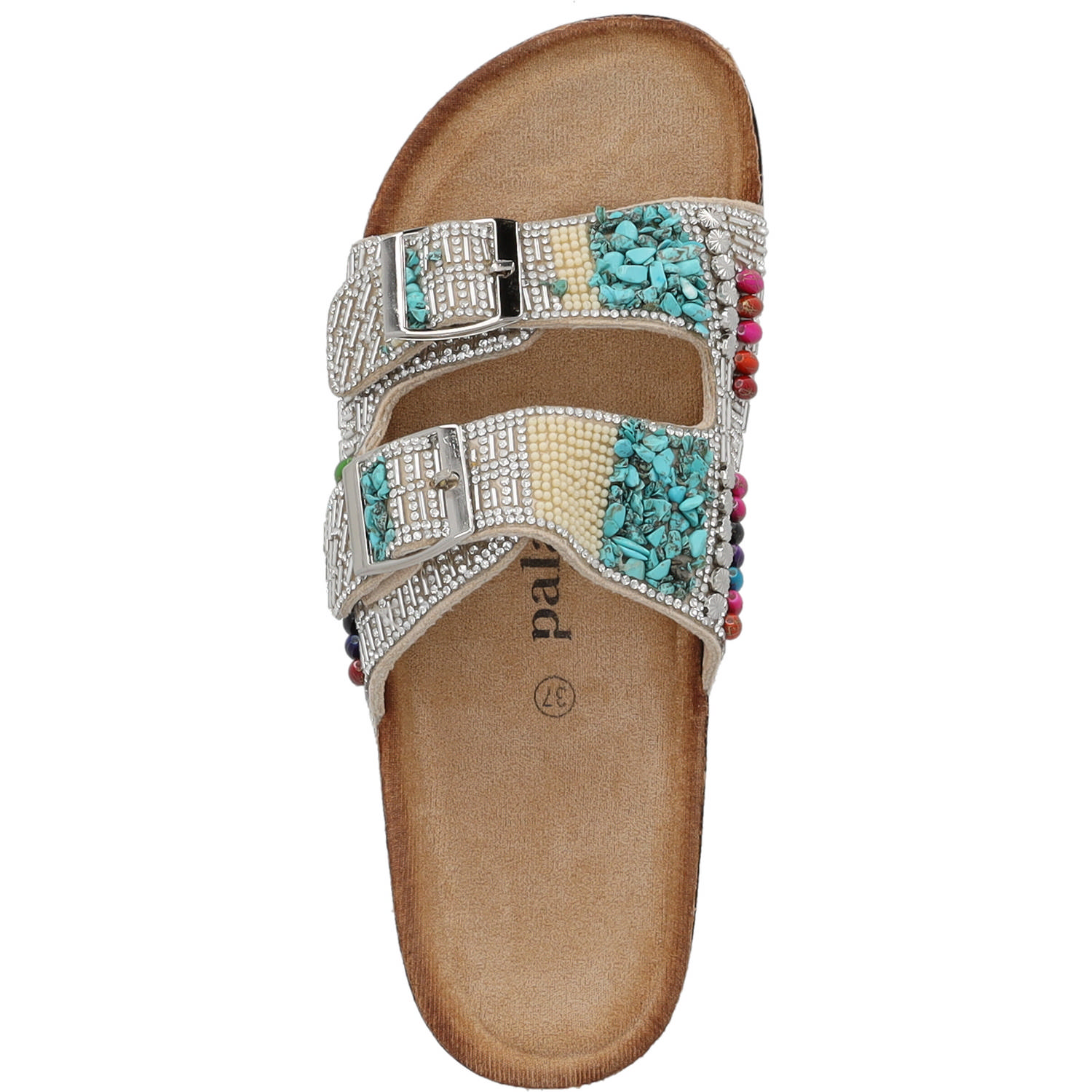 Palado Viha by Sila Sahin, Plateau-Pantoletten, Damen, Beige