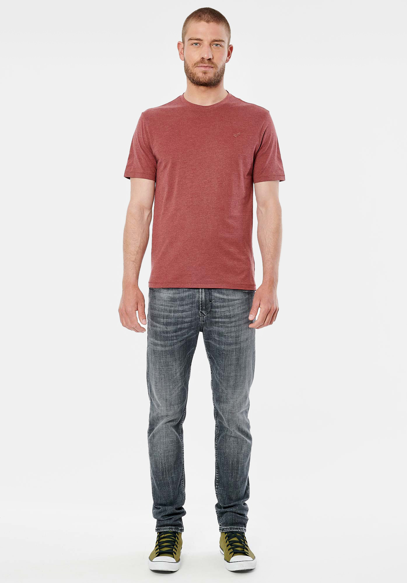 PACCO  T-shirt bordeaux homme