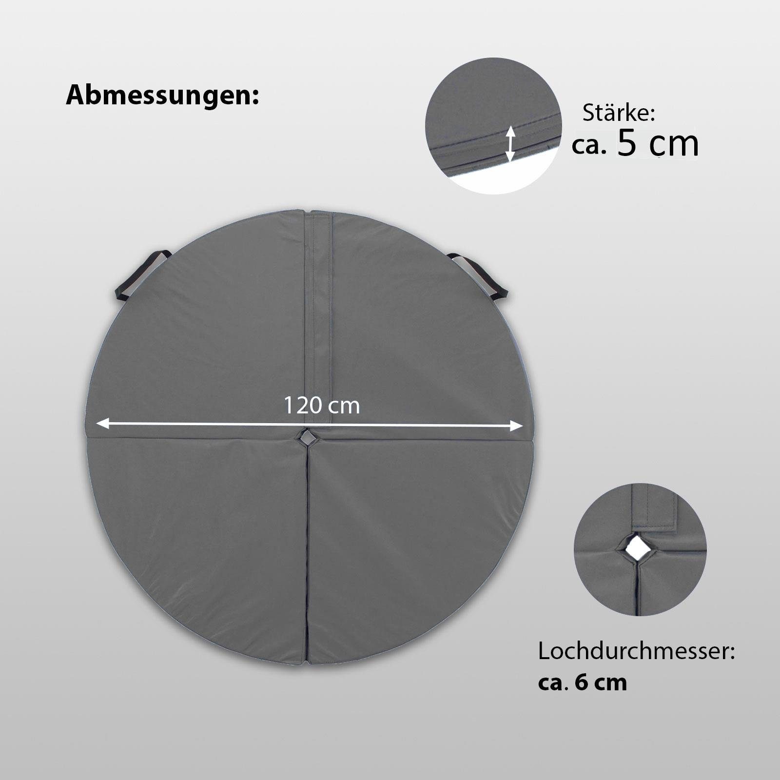 TRUTZHOLM Trainingsstation Pole Dance Matte Ø 120cm Tanzstangenmatte nach Auswahl