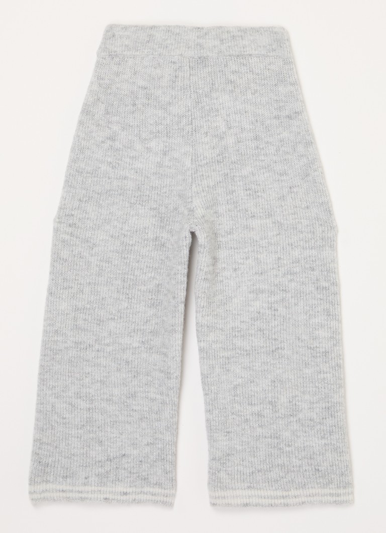 Pantaloni largi Benetton, confecționați din material gros tricotat cu amestec de lână.