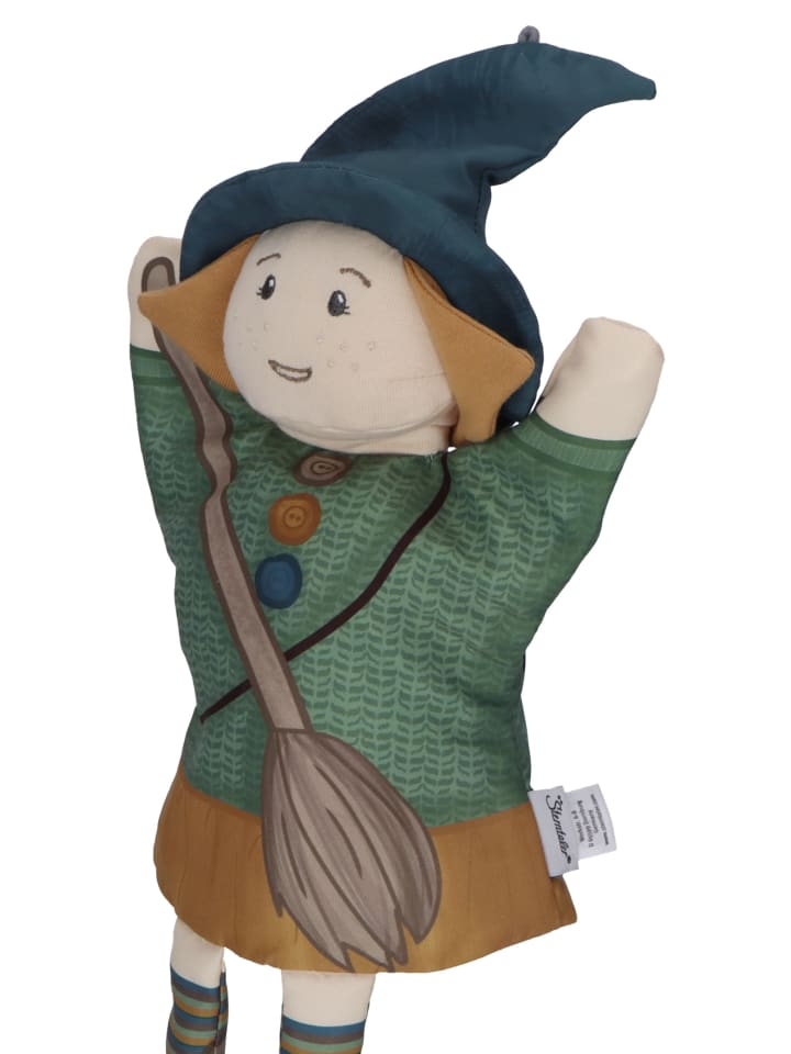 Sterntaler Handpuppe Hexe Print in mittleres grün günstig kaufen onesize