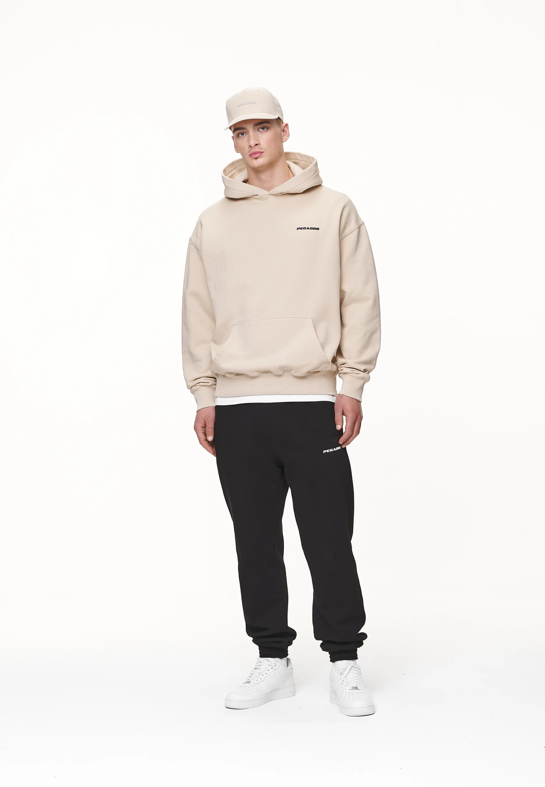 Sudadera con capucha extragrande con logotipo de Pegador