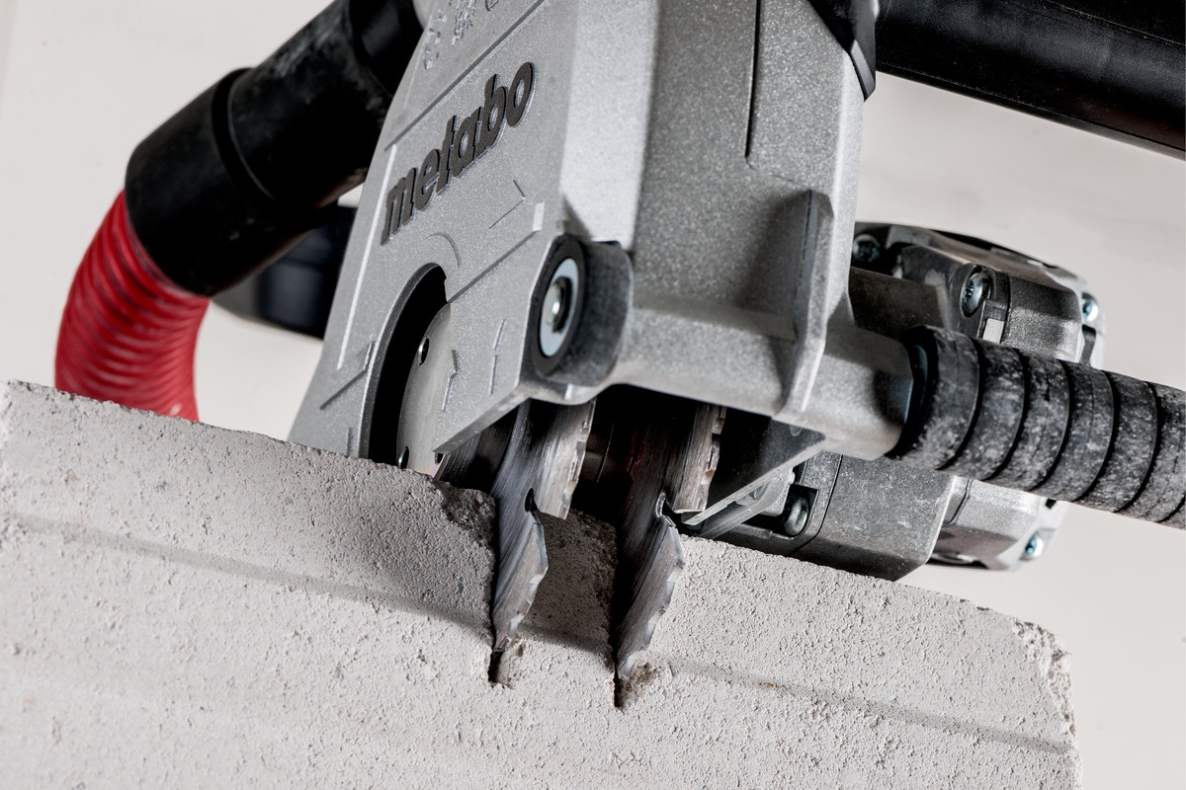 Metabo 604040500 MFE40 Scanalatrice da muro da 1900 Watt + 2 dischi diamantati