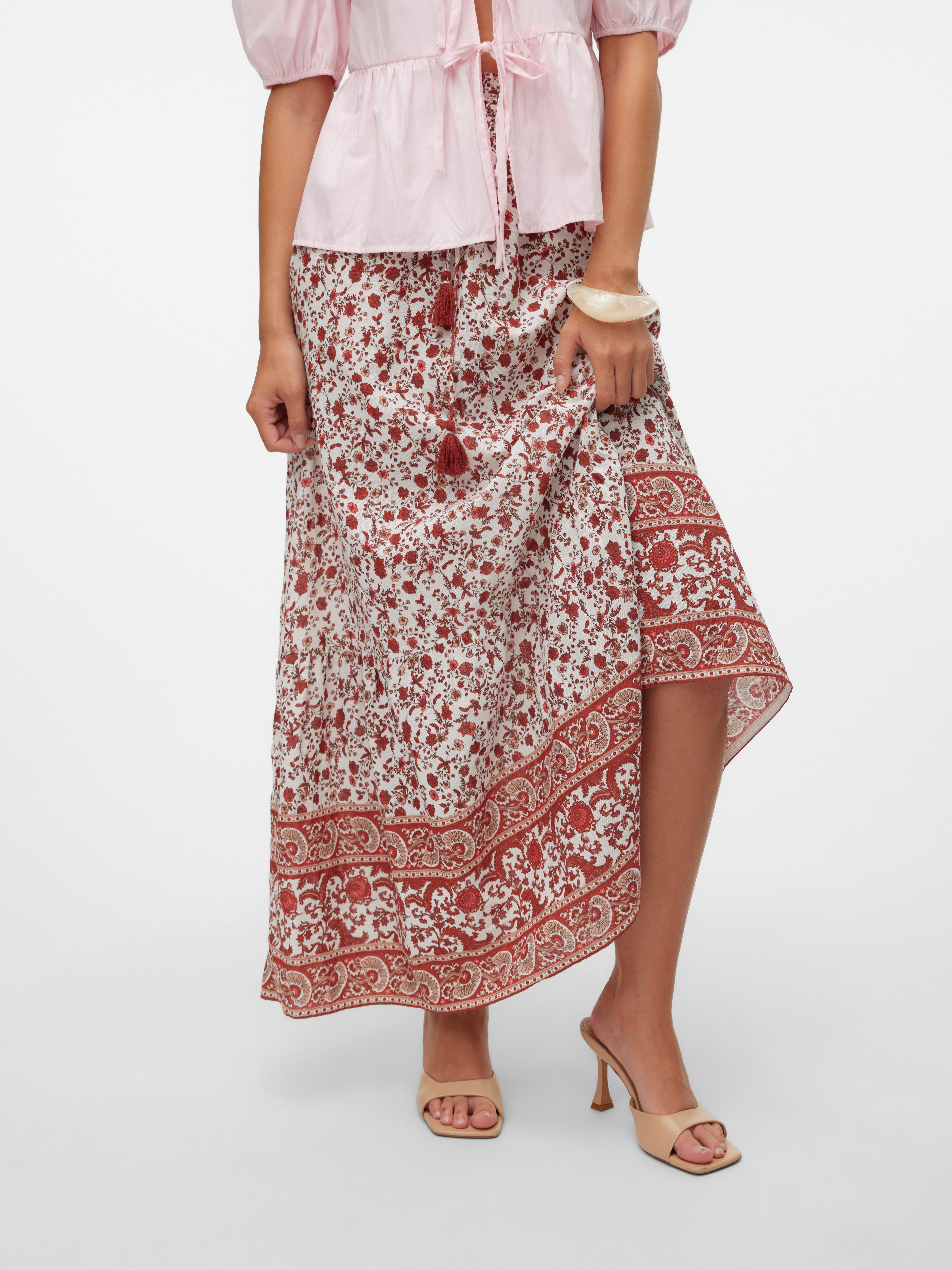 VMMILAN Hohe Taille Langer Rock