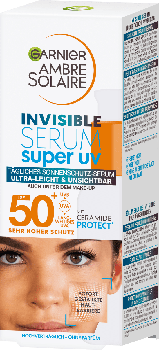 Sonnenfluid Gesicht super UV invisible Serum, LSF 50+, 30 ml