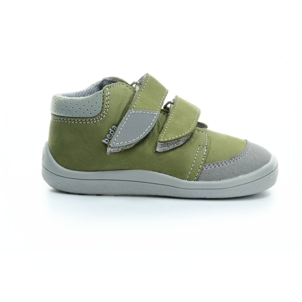 Beda Nick mit Membran (BF 0001/W/M/NUB) grüne Barfuß-Stiefeletten