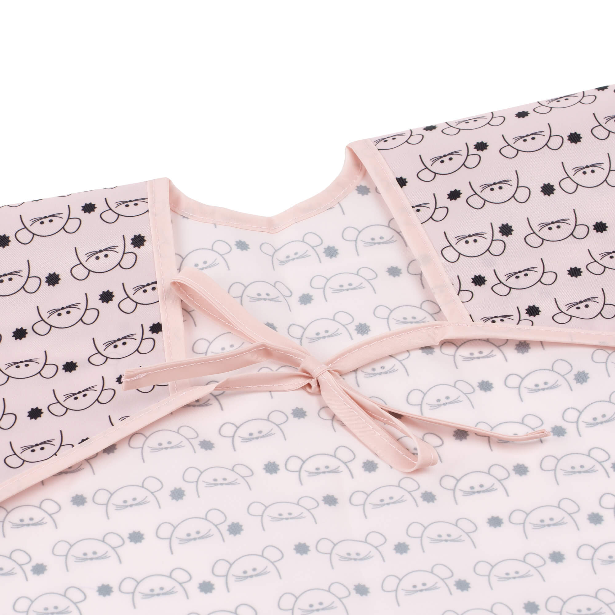 Ärmellätzchen - Bib Long Sleeve, Little Chums Mouse