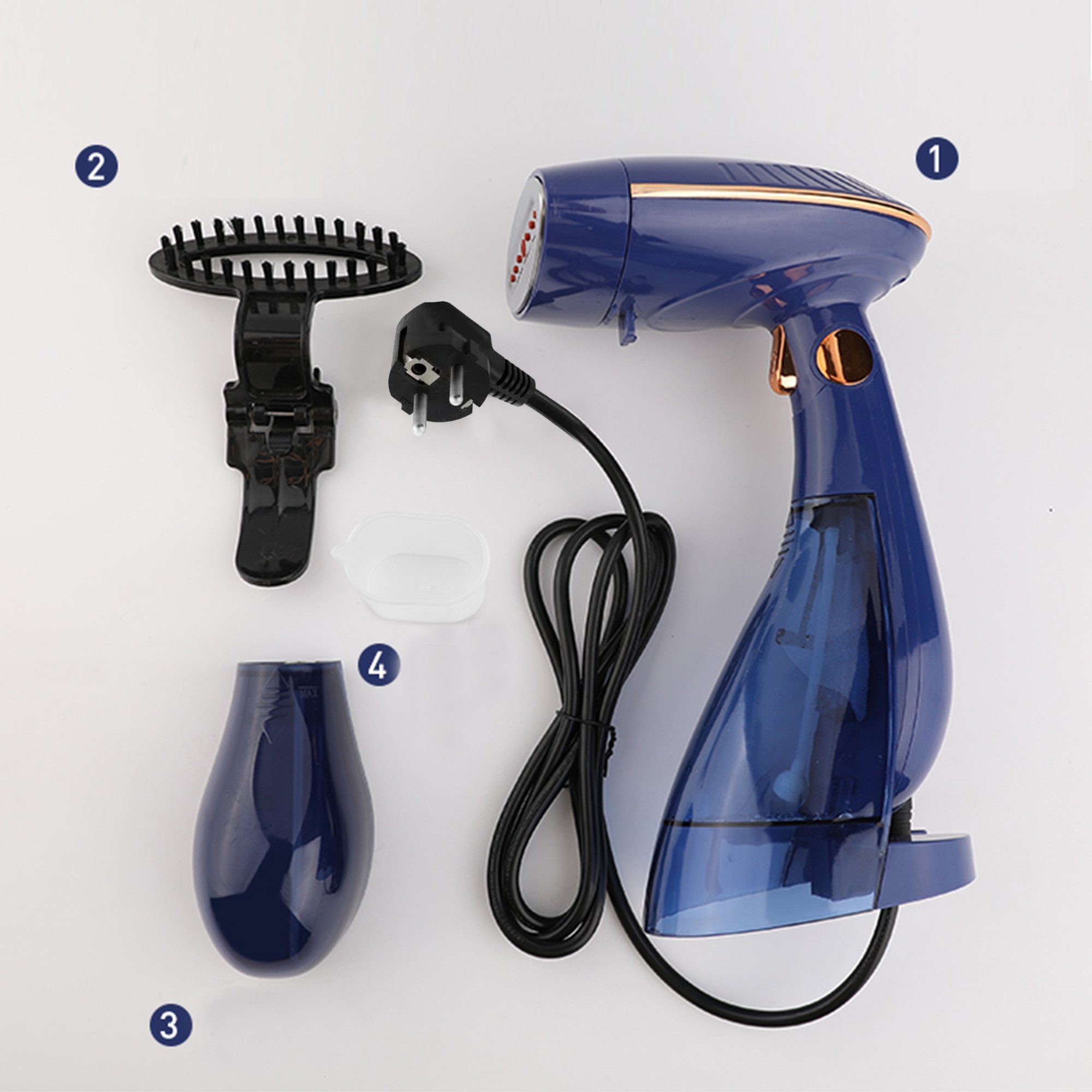 IBETTER Dampfbügeleisen Dampfbürste,1500 W, Reisebügeleisen tragbares,168/288ml Tank