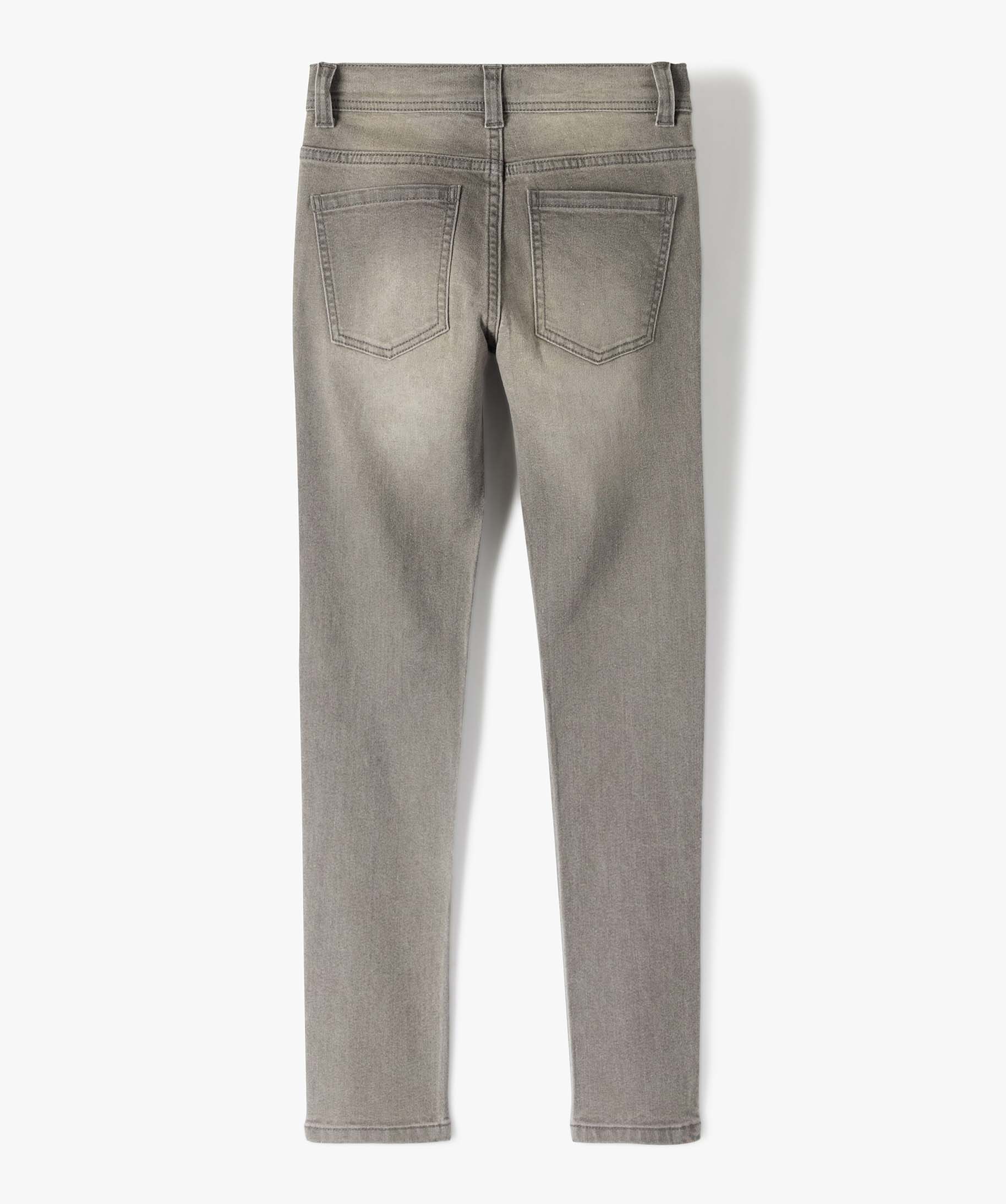 Jean coupe skinny en matière extensible Garçon gris | GEMO