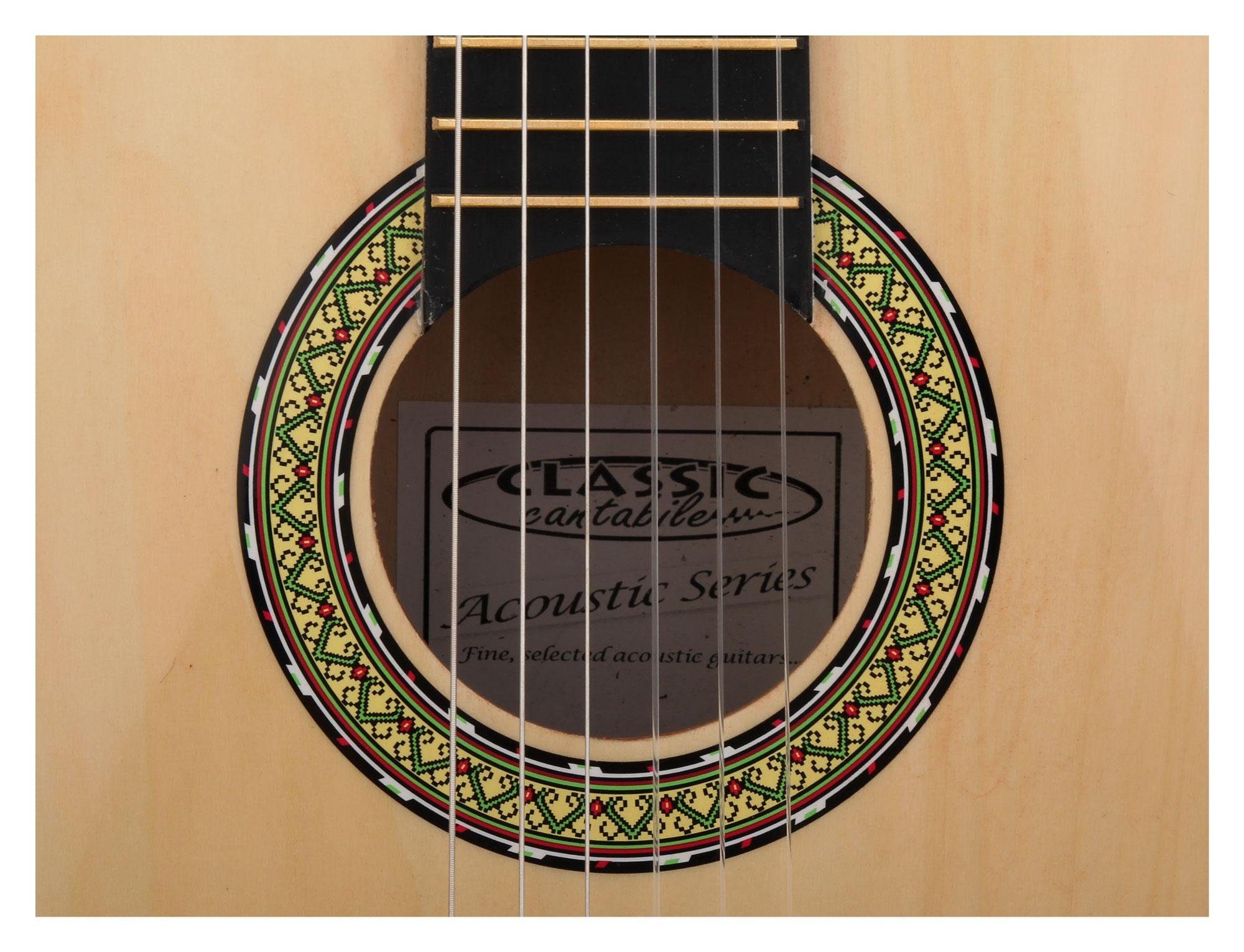 Classic Cantabile Konzertgitarre AS-851 Klassikgitarre, 4/4, Das perfekte Einsteigerinstrument!
