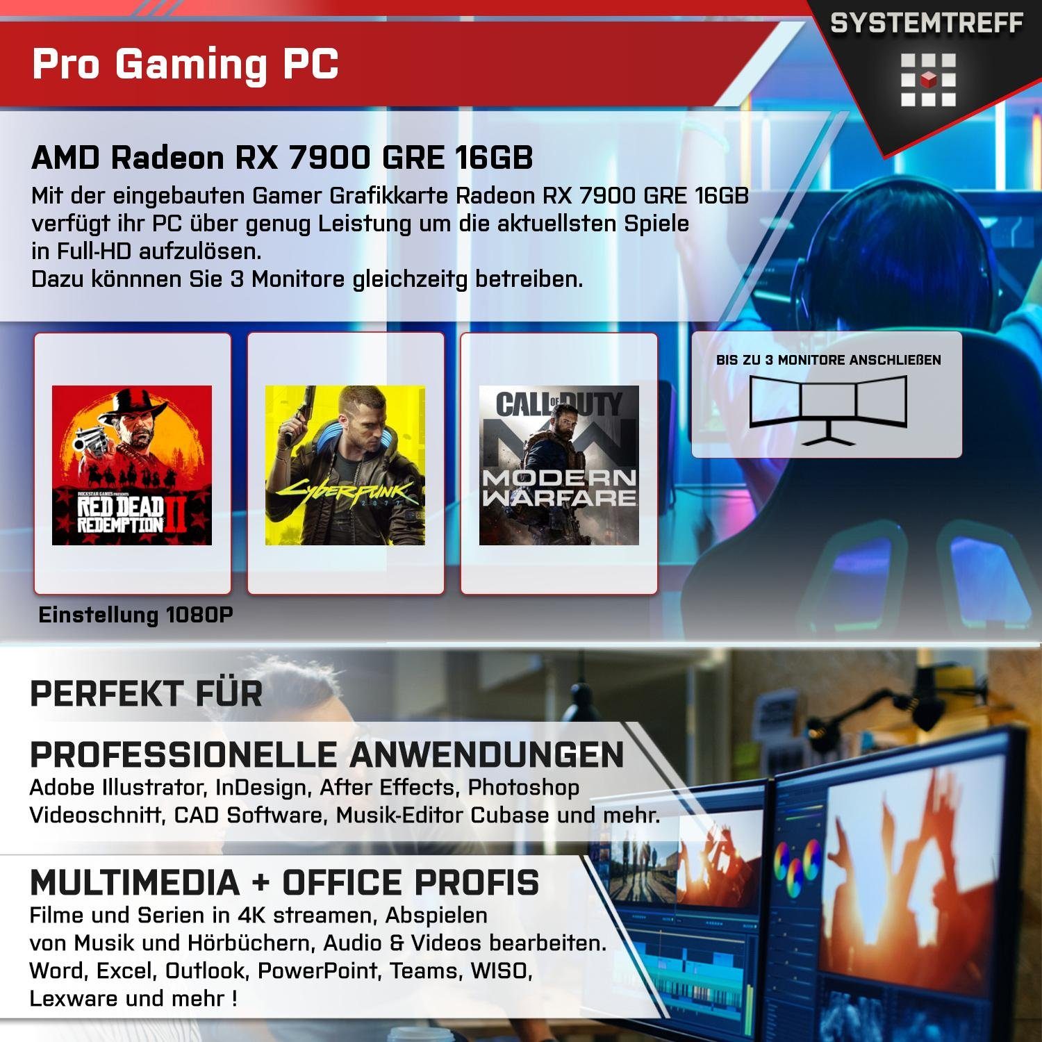 SYSTEMTREFF Gaming-PC-Komplettsystem (27