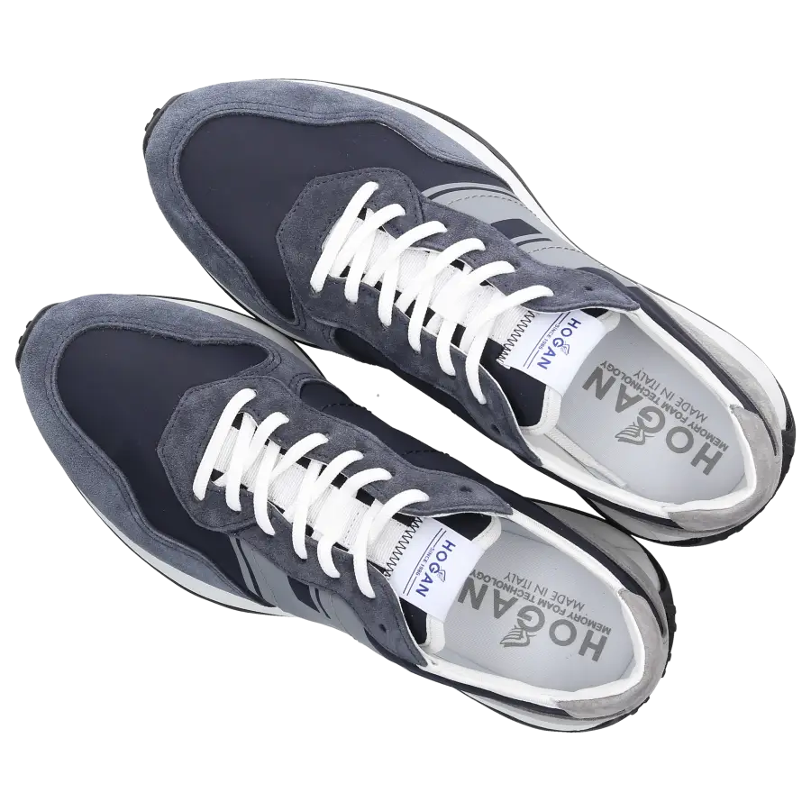 Hogan - Sneaker low H601 Veloursleder Textil - blau