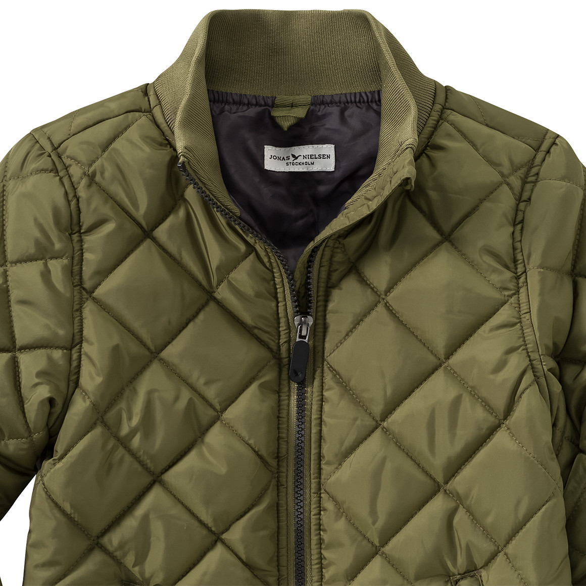 Jungen Steppjacke mit Rippkragen