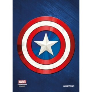 Gamegenic - Marvel Champions Art Sleeves - Captain America (50 + 1)