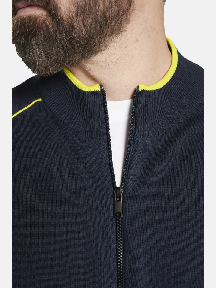 Charles Colby Strickjacke DUKE GLENNSON in dunkelblau günstig kaufen